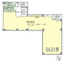新橋I-Nビル 4階 間取り図
