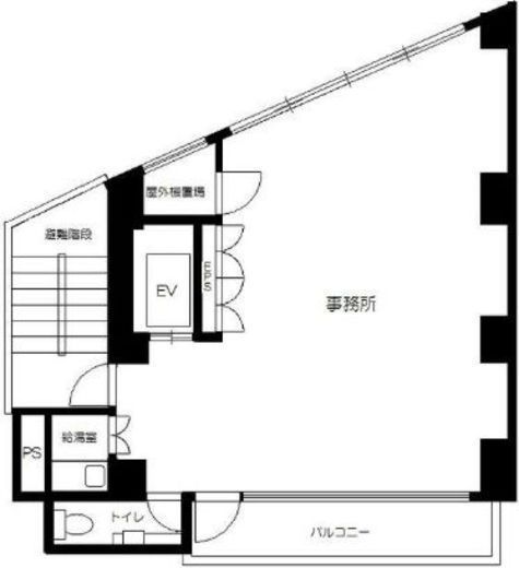 麹町エイチティーズビル 2階 間取り図