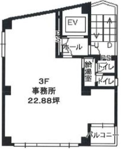 渋谷MK BLD 3階 間取り図