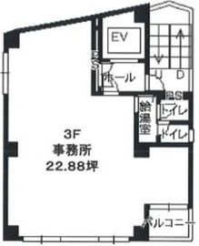 渋谷MK BLD 3階 間取り図