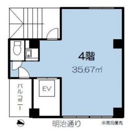 プライムハウス2 4階 間取り図