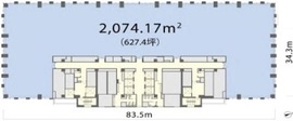 丸の内トラストタワー本館 25階 間取り図