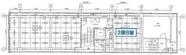 長谷第一ビル 2階B 間取り図