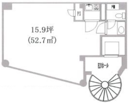 R&Hビル 201 間取り図