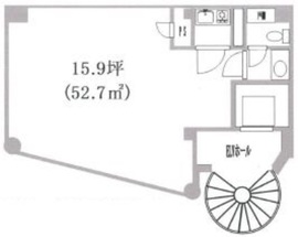R&Hビル 201 間取り図