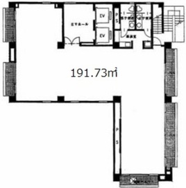 築地エー・アイ・ユービル 7階 間取り図