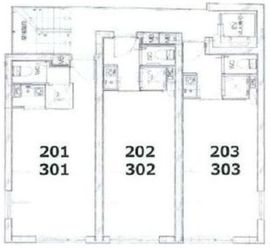 シダーテラス番町 201 間取り図