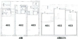 シダーテラス番町 401 間取り図