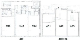 シダーテラス番町 402 間取り図