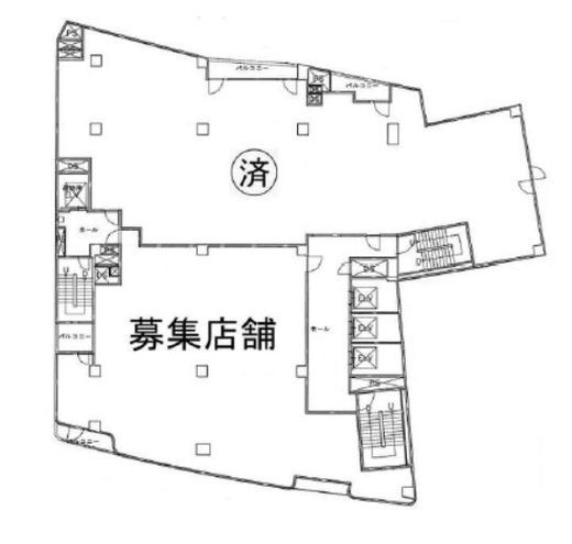ちとせ会館 6階 間取り図
