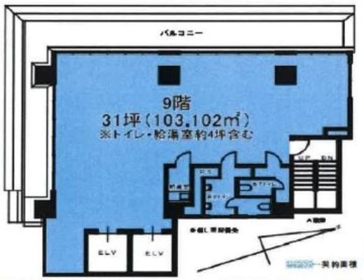 八丁堀FRONT 9階 間取り図