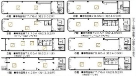 ライジングビル日本橋 1-8階(一棟) 間取り図