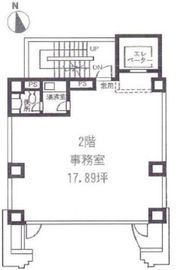 オーツービルディング 2階 間取り図