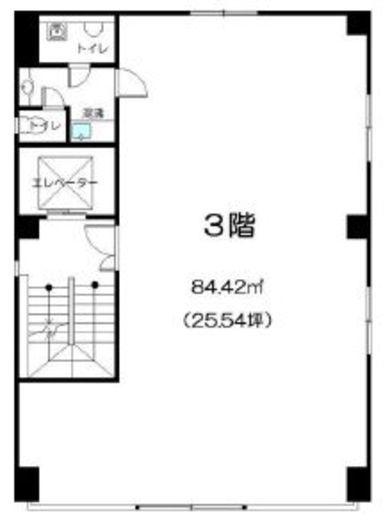 三島ビル 3階 間取り図