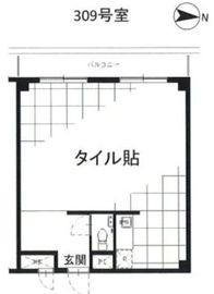 第5スカイビル 309 間取り図