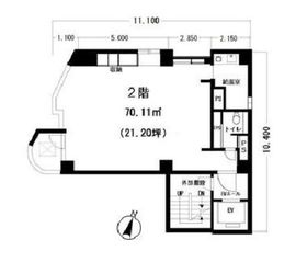 Y101ビル 2階 間取り図