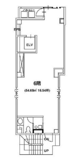 岩本町194ビル 6階 間取り図
