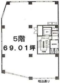 新宿オミビル 5階 間取り図