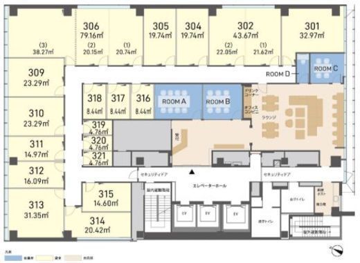 H1O日本橋室町 321 間取り図