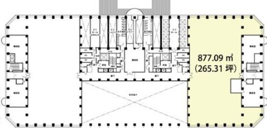 新宿アイランドタワー 3階102 間取り図