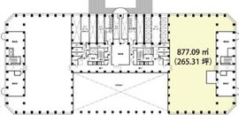 新宿アイランドタワー 3階102 間取り図