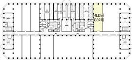 新宿アイランドタワー 6階110-1 間取り図