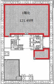 四番町THビル 1階北 間取り図