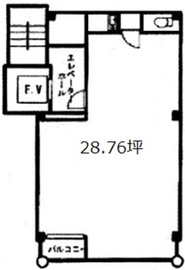 ACN新宿ウエストビルディング 3階 間取り図