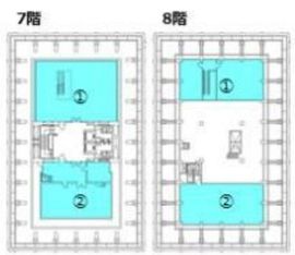 四番町THビル 7階②-8階② 間取り図