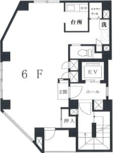 RICOSビル 6階 間取り図