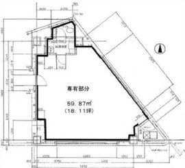 YSビル(新宿御苑前) 4階 間取り図