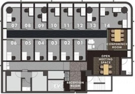 サービスオフィス神保町1st 610 間取り図