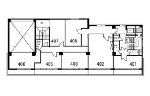 東京銀座ビルディング 405 間取り図