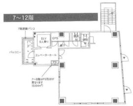 アソルティ小伝馬町Liens 9階 間取り図