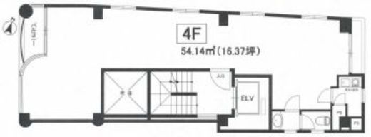 EBISU TANAKA BLDG. 4階 間取り図