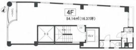 EBISU TANAKA BLDG. 4階 間取り図