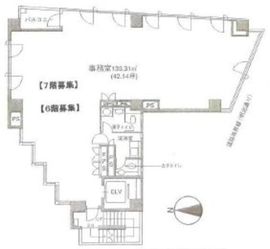 萩原ビル第2 7階 間取り図