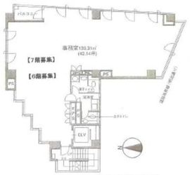 萩原ビル第2 7階 間取り図