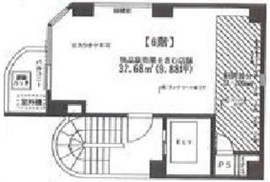 萩原ビル第6 601 間取り図