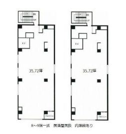 八大浜松町ビル 8-9階 間取り図