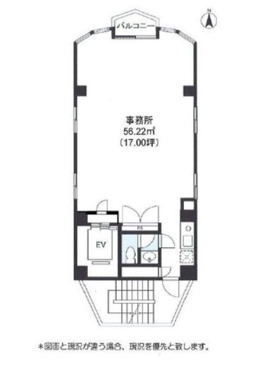 TVB曙橋ビル 5階 間取り図