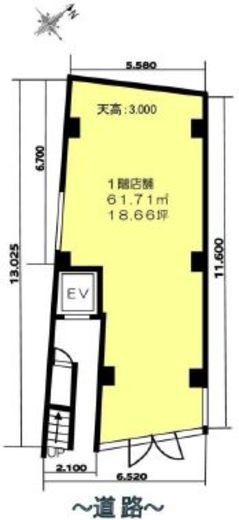 OTB表参道 1階 間取り図