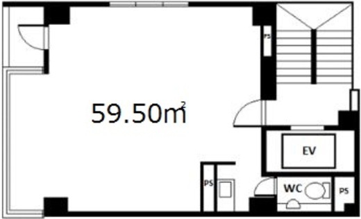 アクシーズ7号館ビル 6階 間取り図