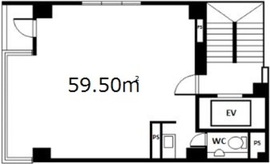 アクシーズ7号館ビル 6階 間取り図