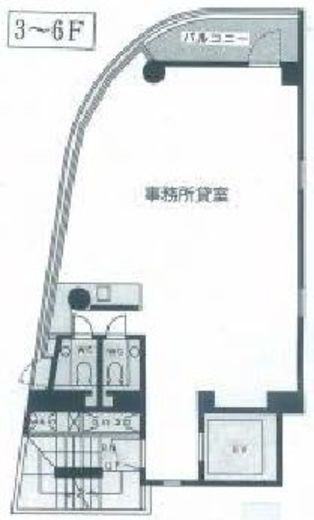9STAGE kanda 6階 間取り図