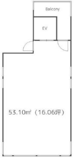 KSビル(渋谷) 2階 間取り図