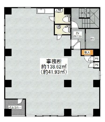 中央山田ビル 3階 間取り図