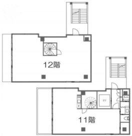 IM内神田ビル(旧:RePlus内神田) 11+12階 間取り図