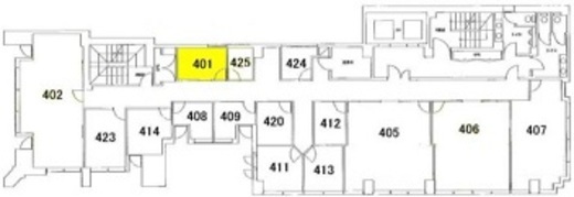 ル・グラシエルBLDG.7 401-2 間取り図