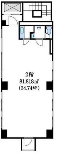 ミズホアルファビル 2階 間取り図